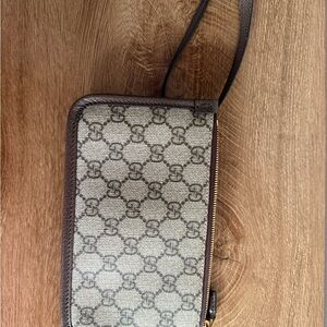 Gucci Monogram Wristlet/Wallet